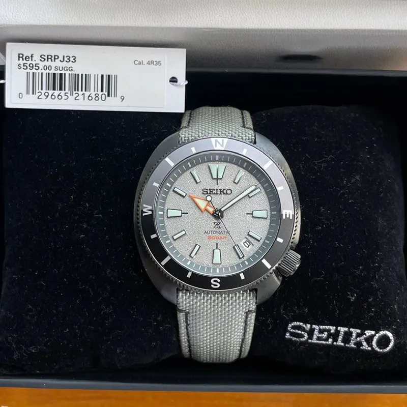 Seiko Prospex Land Tortoise Special Edition Grey Dial Men's Watch- SRPJ33